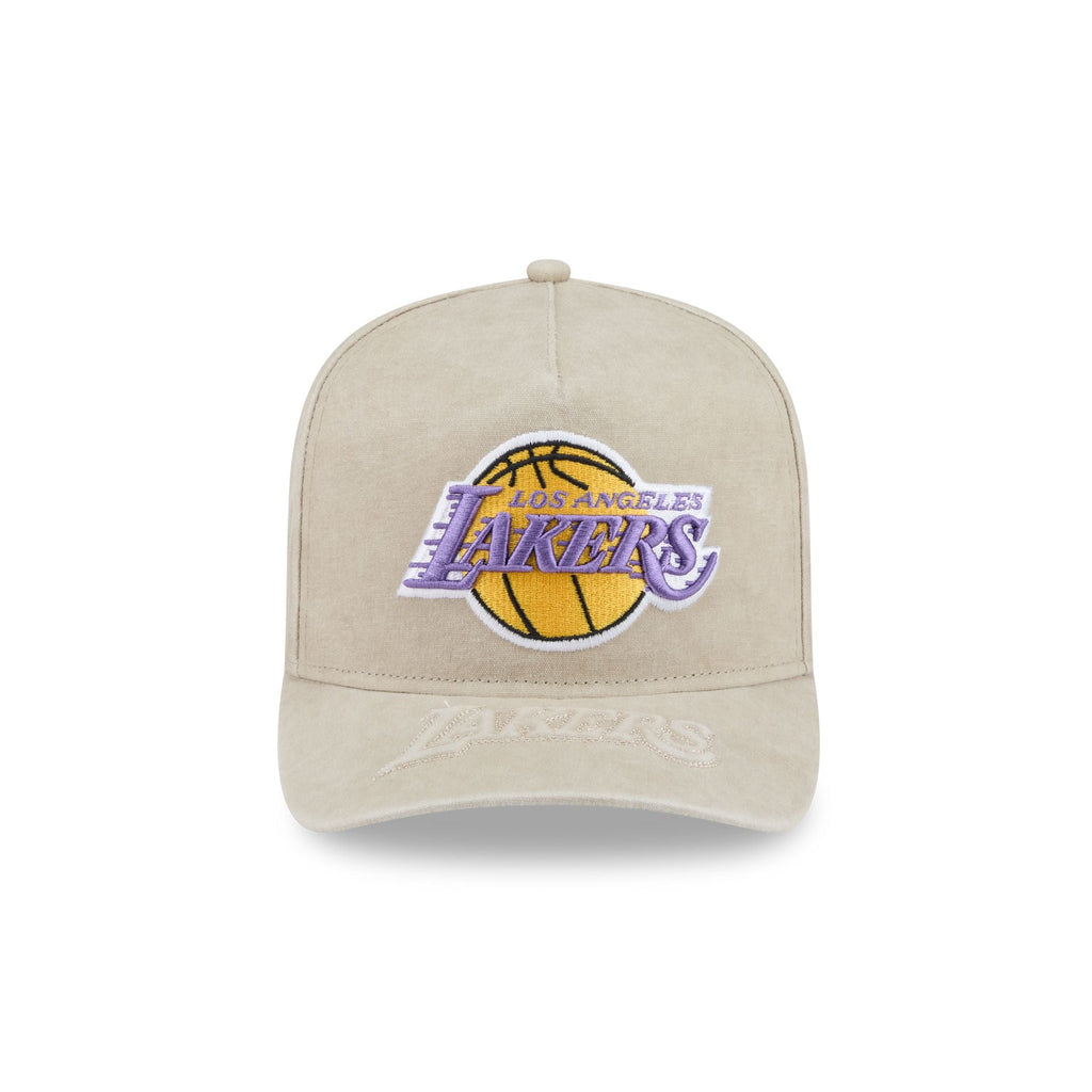 Los Angeles Lakers Brushed Cotton Stone 9FIFTY A-Frame Snapback Hat