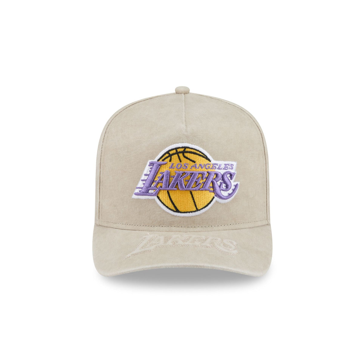 Los Angeles Lakers Brushed Cotton Stone 9FIFTY A-Frame Snapback Hat