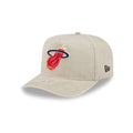 Miami Heat Brushed Cotton Stone 9FIFTY A-Frame Snapback Hat
