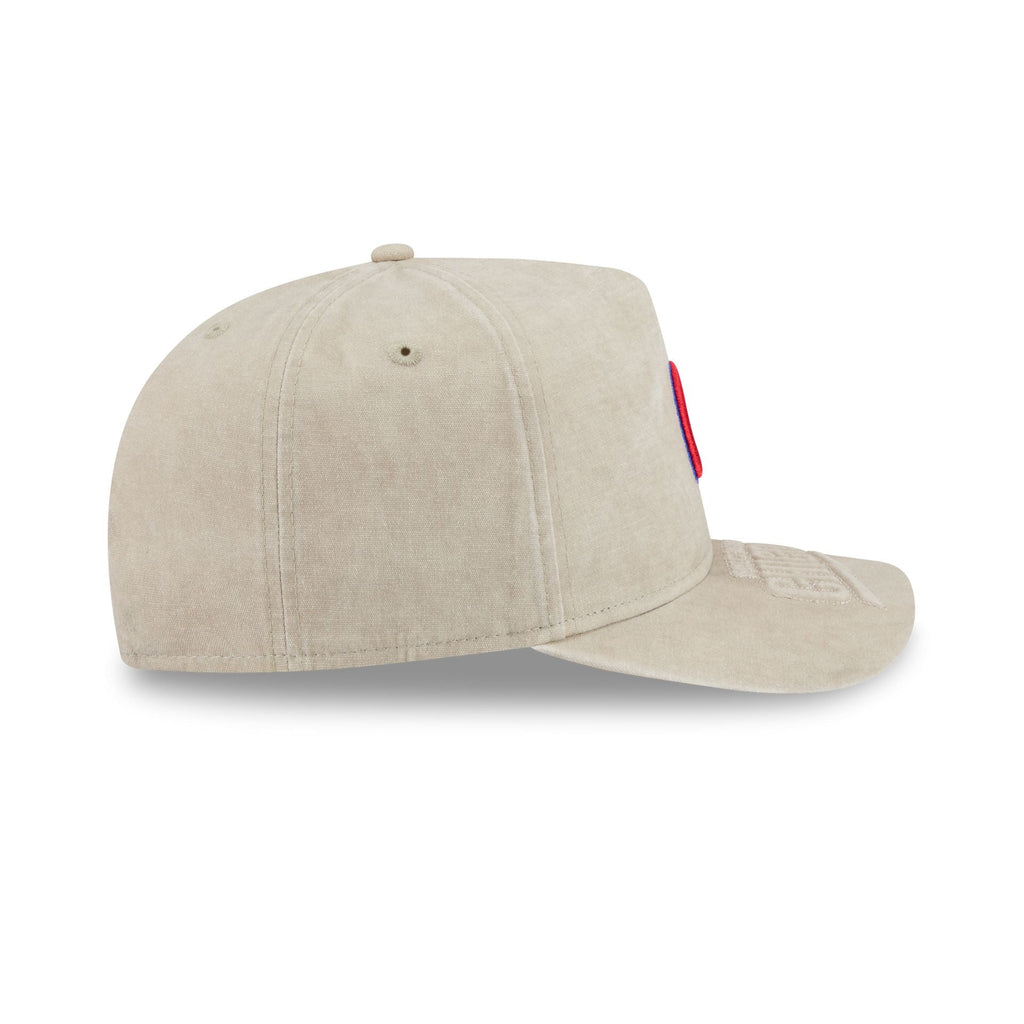 Chicago Cubs Brushed Cotton Stone 9FIFTY A-Frame Snapback Hat