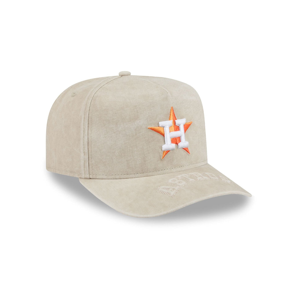 Houston Astros Brushed Cotton Stone 9FIFTY A-Frame Snapback Hat