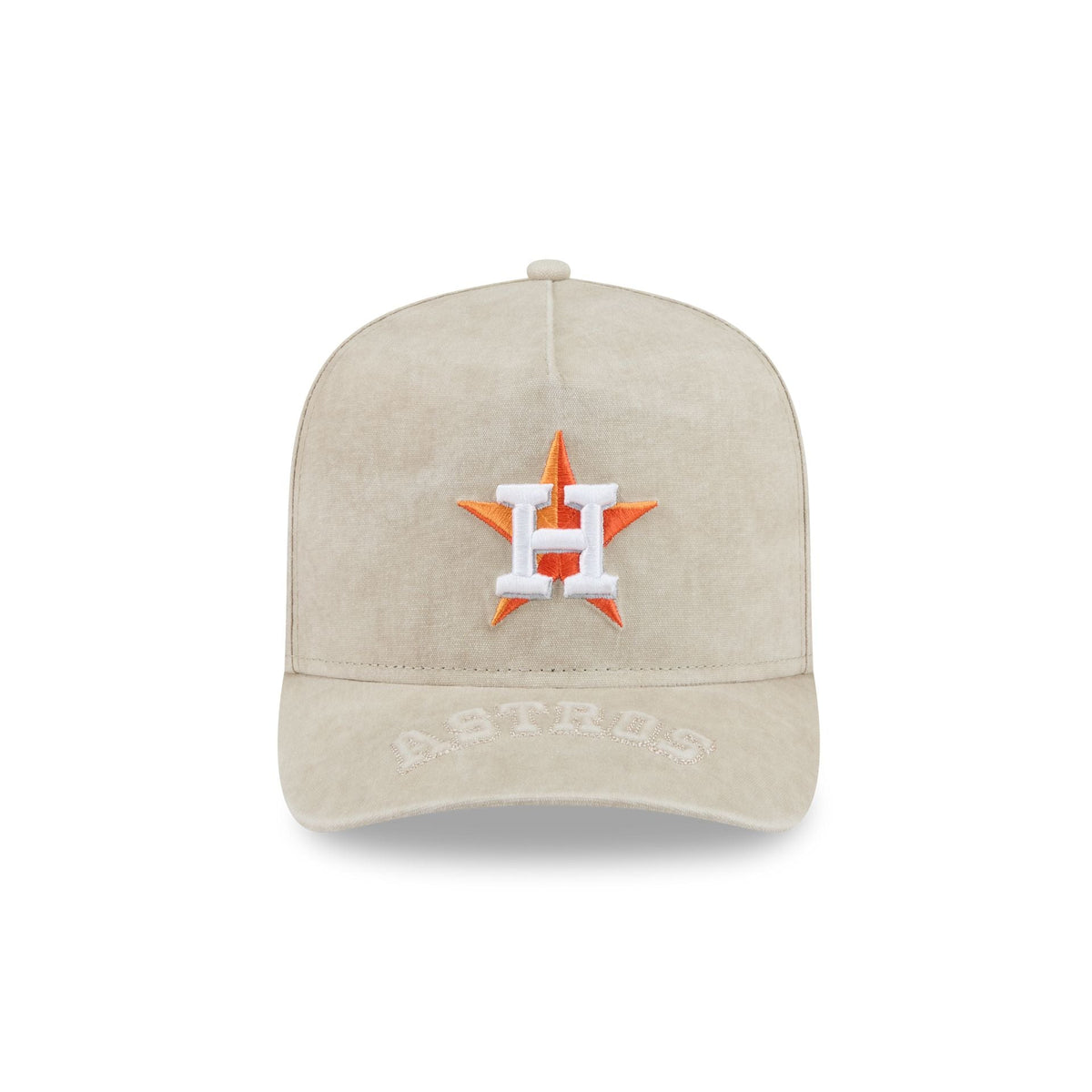 Houston Astros Brushed Cotton Stone 9FIFTY A-Frame Snapback Hat