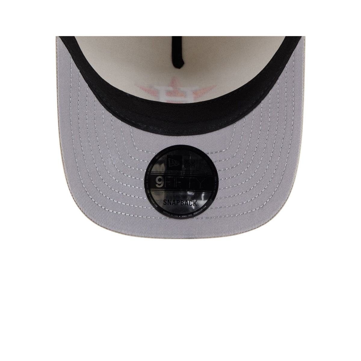 Houston Astros Brushed Cotton Stone 9FIFTY A-Frame Snapback Hat