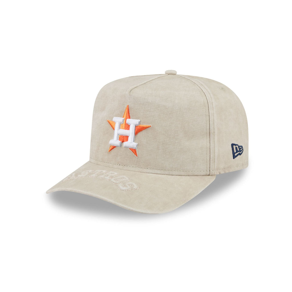 Houston Astros Brushed Cotton Stone 9FIFTY A-Frame Snapback Hat