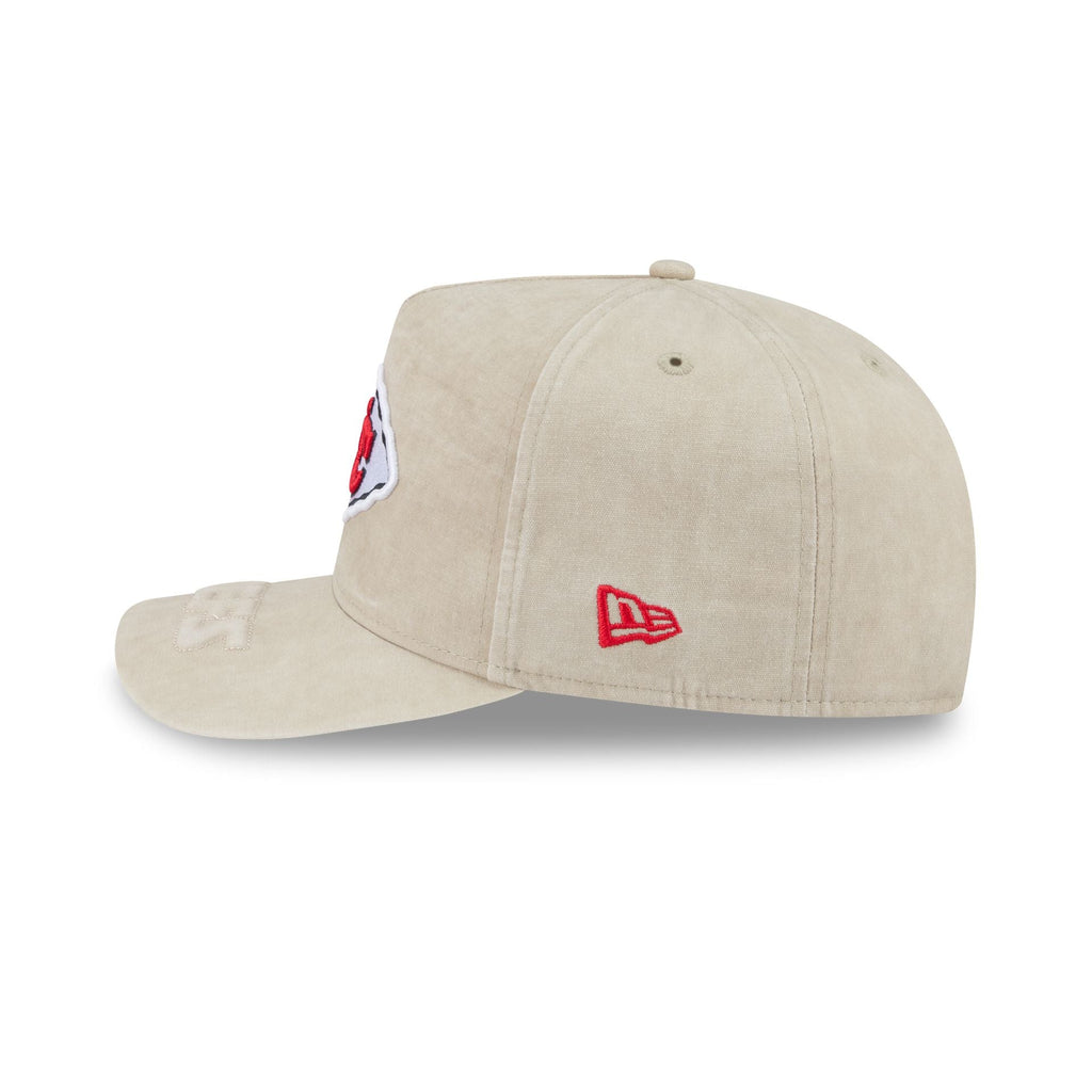 Kansas City Chiefs Brushed Cotton Stone 9FIFTY A-Frame Snapback Hat