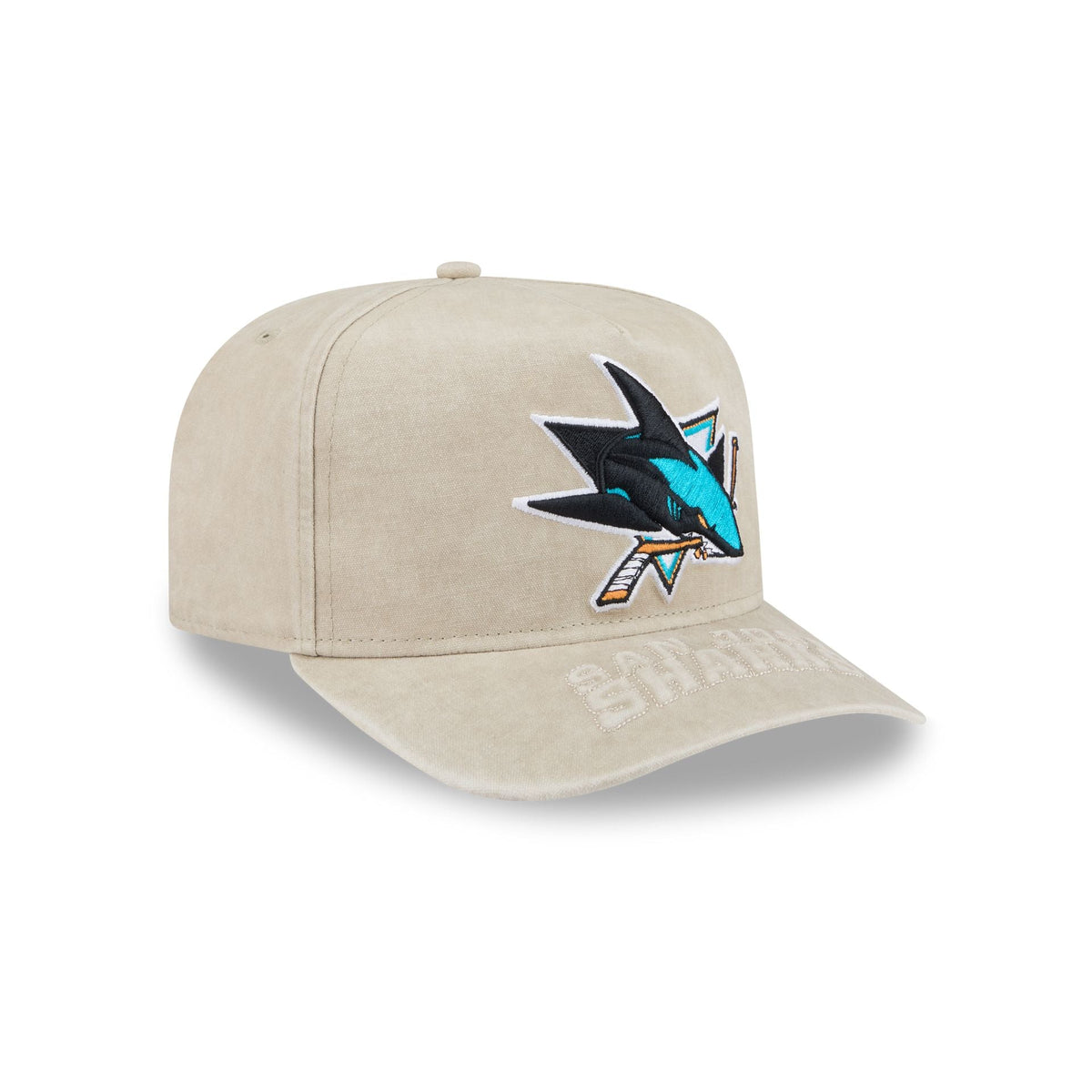 San Jose Sharks Brushed Cotton Stone 9FIFTY A-Frame Snapback Hat