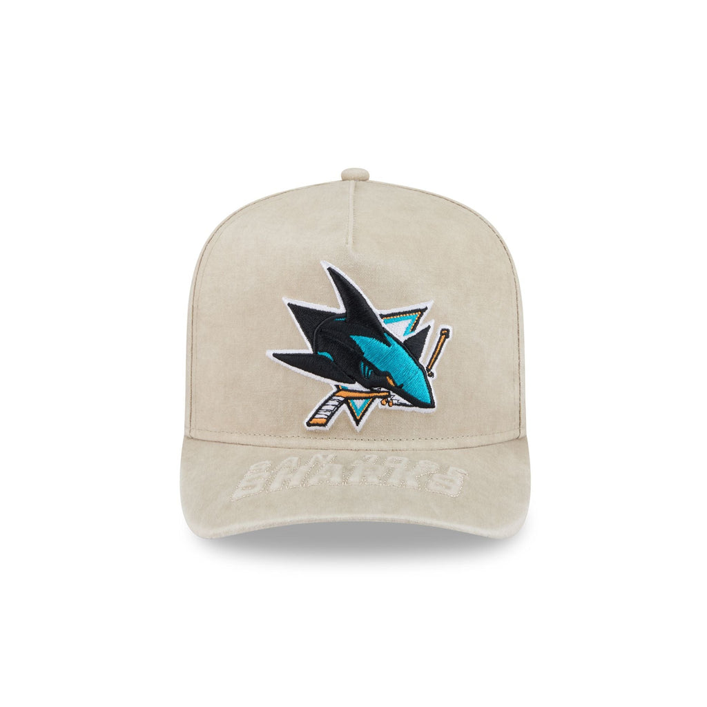 San Jose Sharks Brushed Cotton Stone 9FIFTY A-Frame Snapback Hat