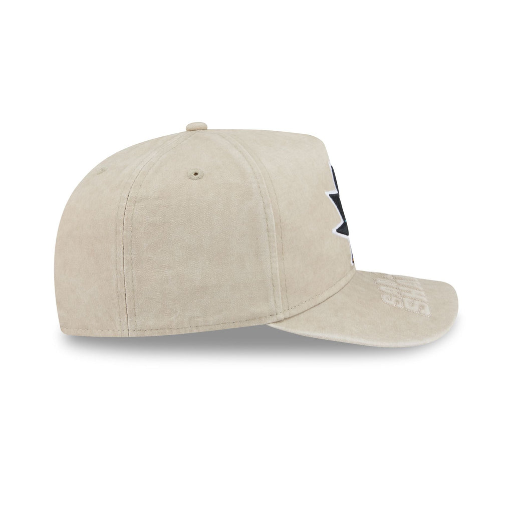 San Jose Sharks Brushed Cotton Stone 9FIFTY A-Frame Snapback Hat