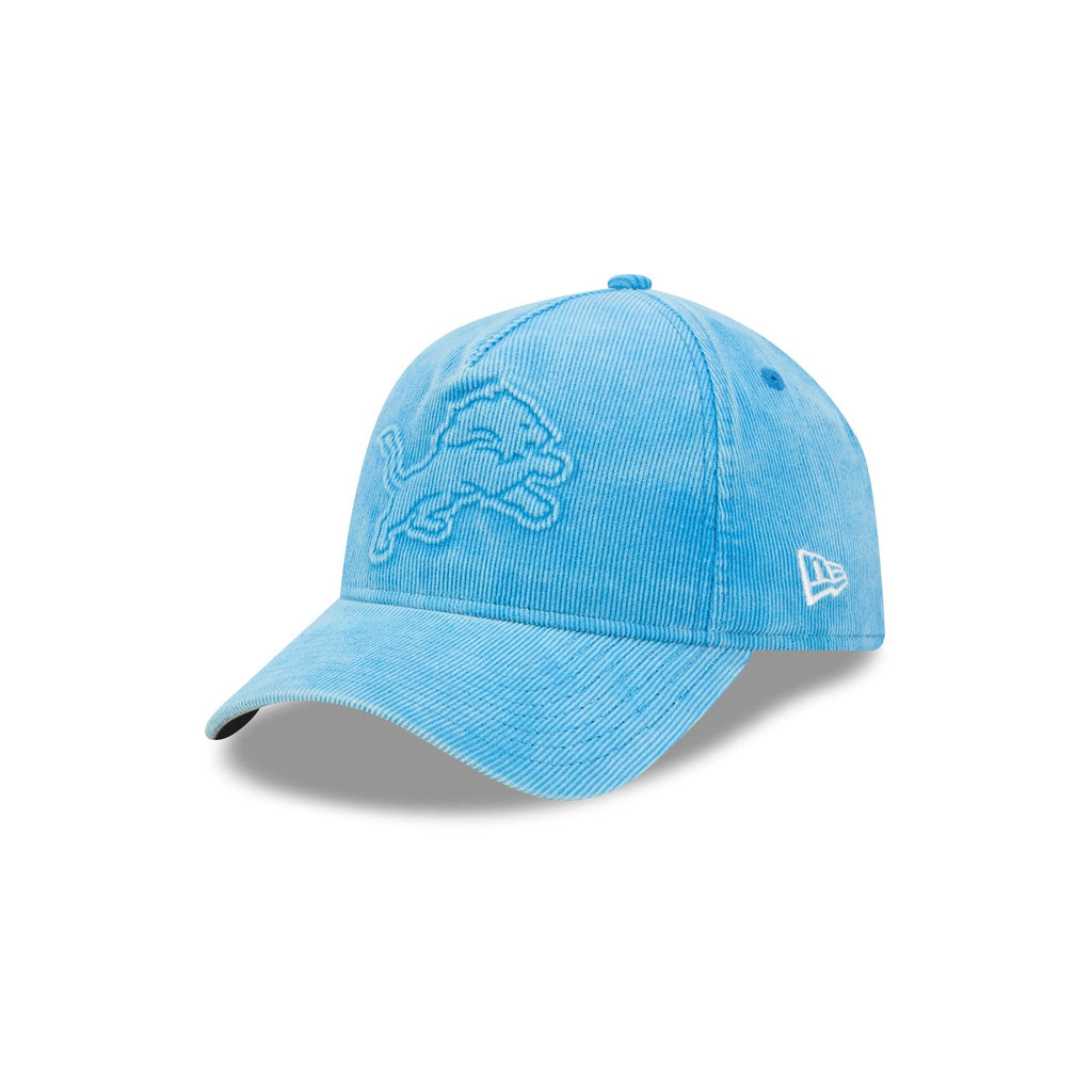 Detroit Lions Washed Thin Wale Cord 9FORTY A-Frame Unstructured Snapback Hat