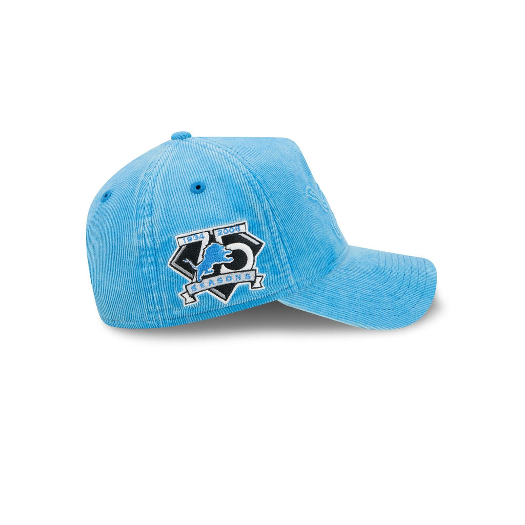Detroit Lions Washed Thin Wale Cord 9FORTY A-Frame Unstructured Snapback Hat