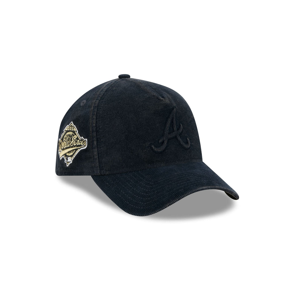 Atlanta Braves Washed Thin Wale Cord 9FORTY A-Frame Unstructured Snapback Hat