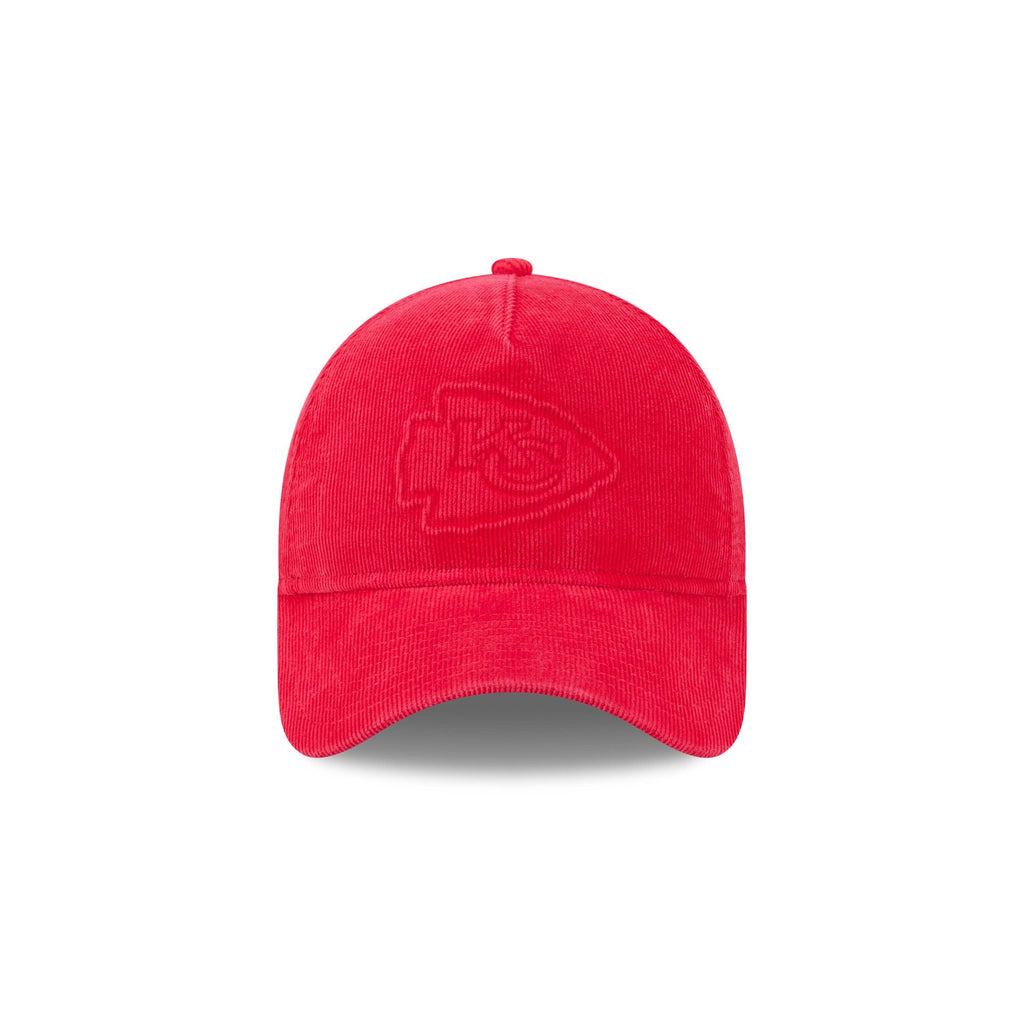 Kansas City Chiefs Washed Thin Wale Cord 9FORTY A-Frame Unstructured Snapback Hat