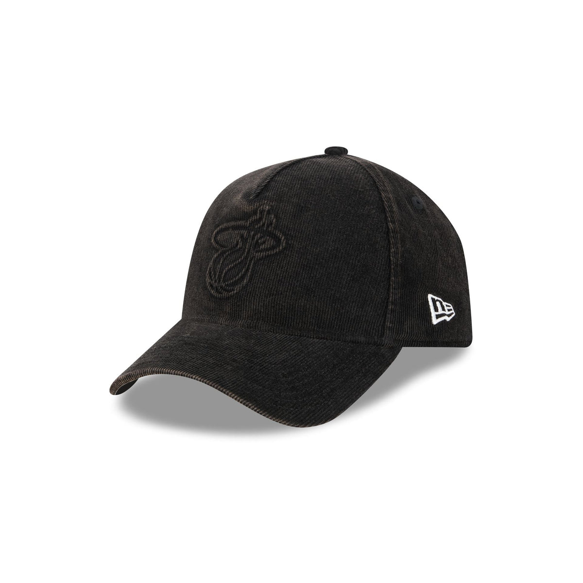 Miami Heat Washed Thin Wale Cord 9FORTY A-Frame Unstructured Snapback Hat