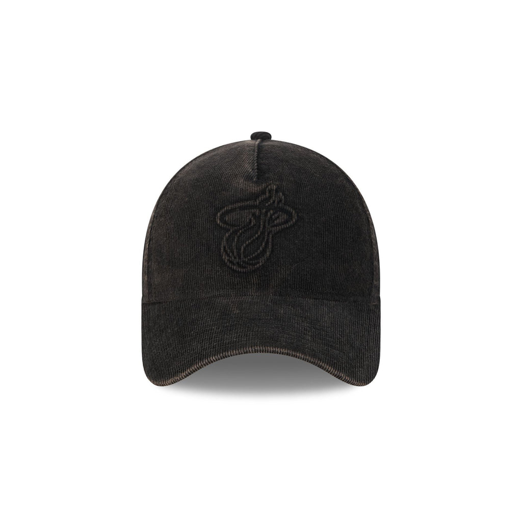 Miami Heat Washed Thin Wale Cord 9FORTY A-Frame Unstructured Snapback Hat