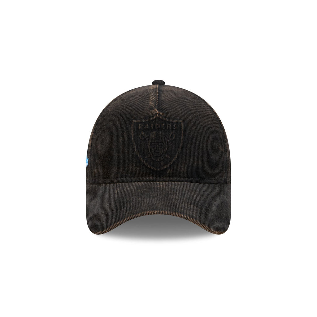 Las Vegas Raiders Washed Thin Wale Cord 9FORTY A-Frame Unstructured Snapback Hat