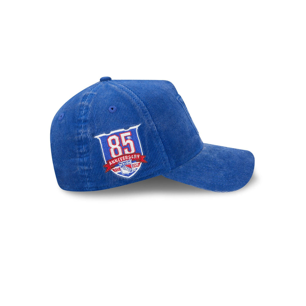New York Rangers Washed Thin Wale Cord 9FORTY A-Frame Unstructured Snapback Hat