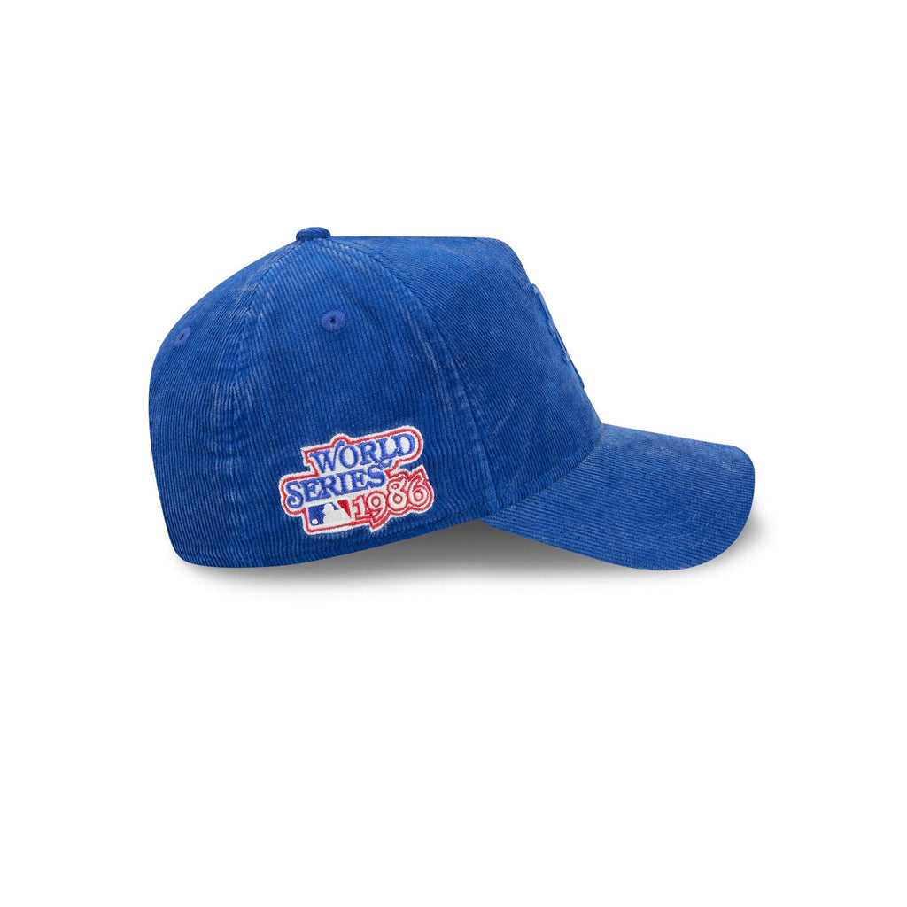 New York Mets Washed Thin Wale Cord 9FORTY A-Frame Unstructured Snapback Hat