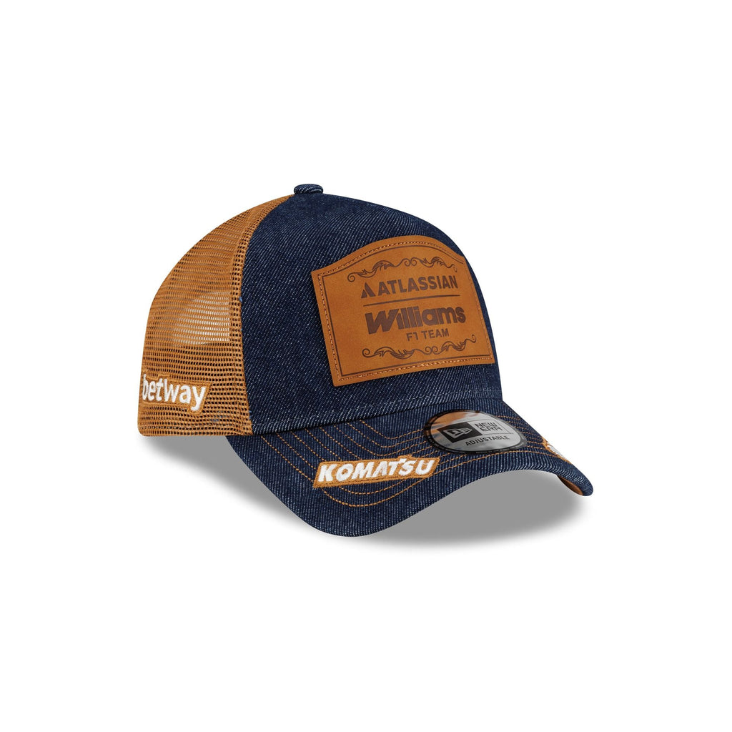2026 Austin Race Special Atlassian Williams F1 Team Denim 9FORTY A-Frame Trucker Hat