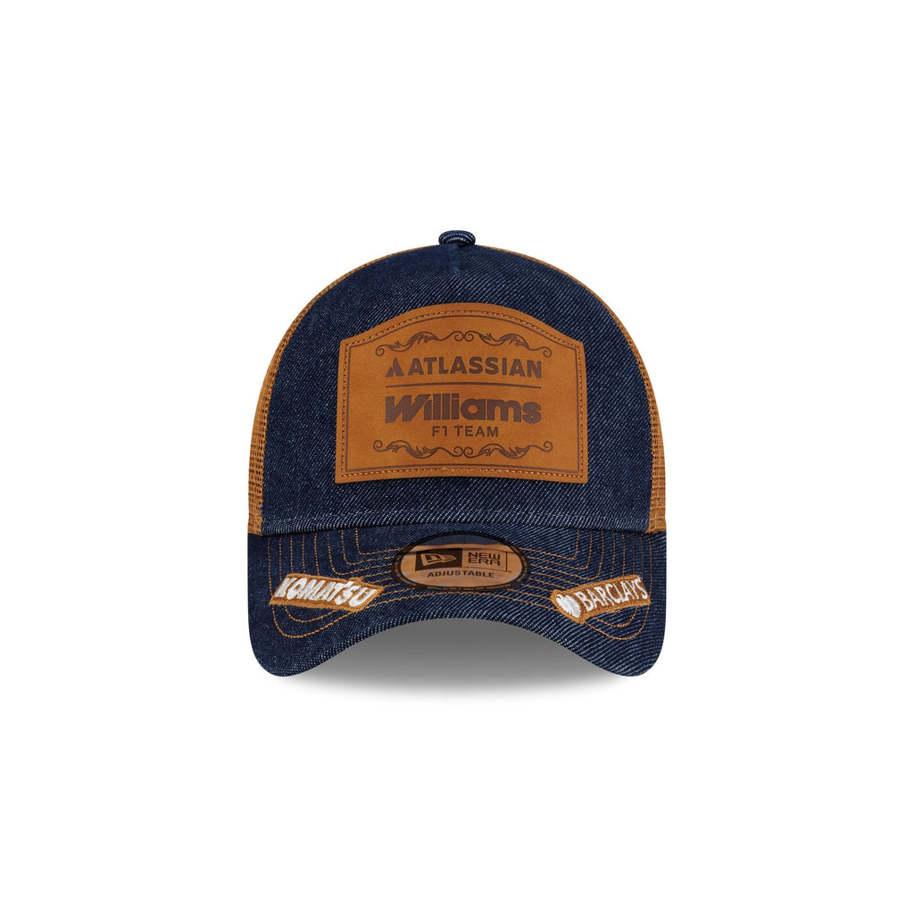 2026 Austin Race Special Atlassian Williams F1 Team Denim 9FORTY A-Frame Trucker Hat
