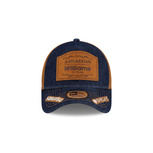 2026 Austin Race Special Atlassian Williams F1 Team Denim 9FORTY A-Frame Trucker Hat