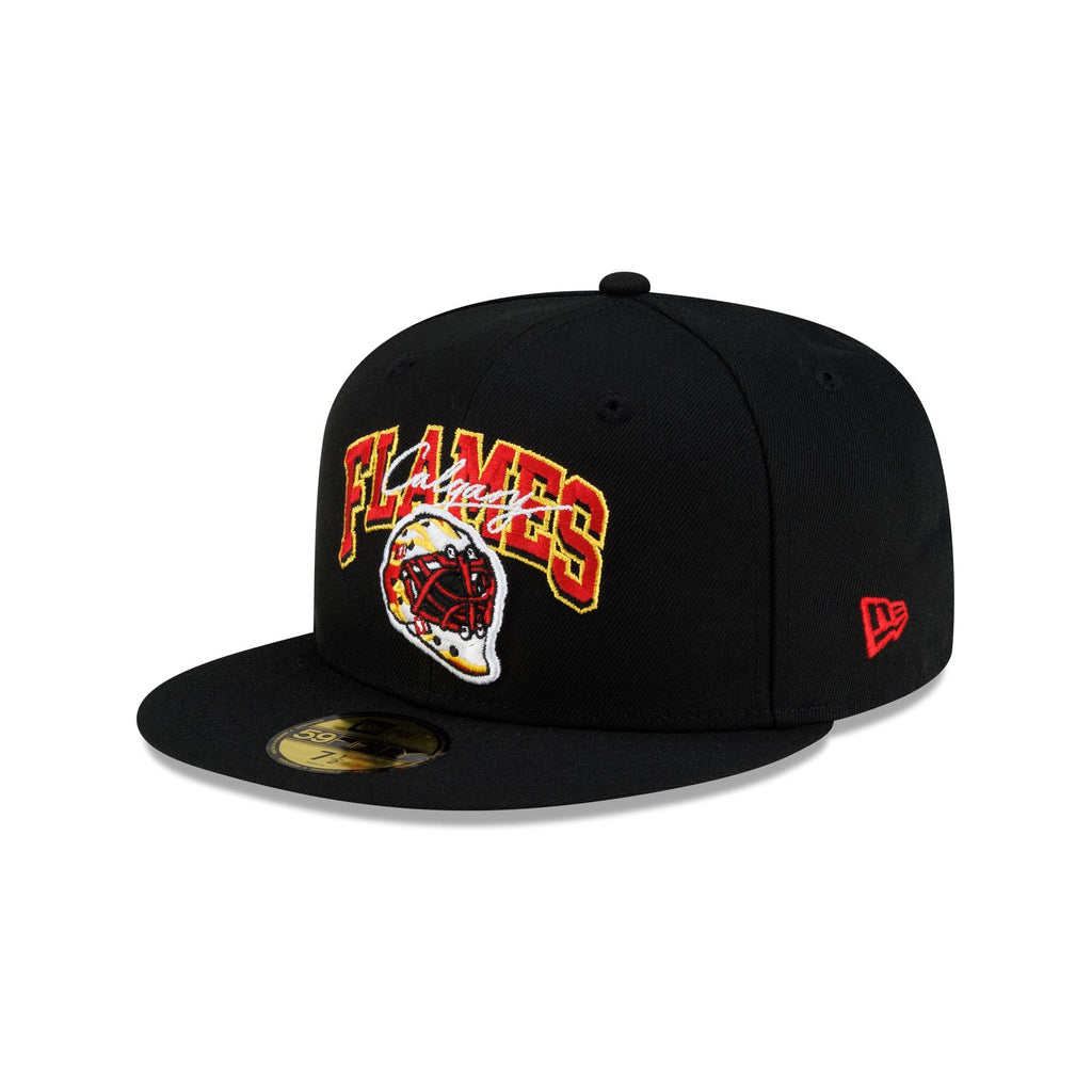 Calgary Flames Arch Mask 59FIFTY Fitted Hat