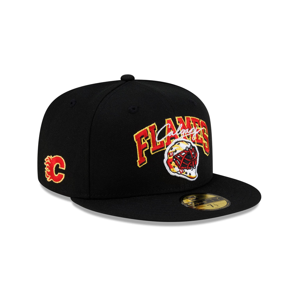 Calgary Flames Arch Mask 59FIFTY Fitted Hat