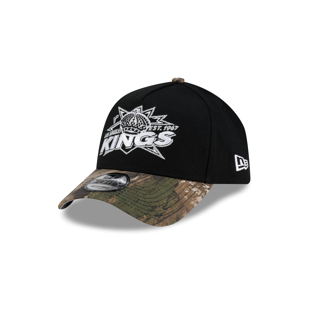 Los Angeles Kings Top Shelf Black Camo 9FORTY A-Frame Snapback Hat