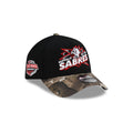 Buffalo Sabres Top Shelf Black Camo 9FORTY A-Frame Snapback Hat