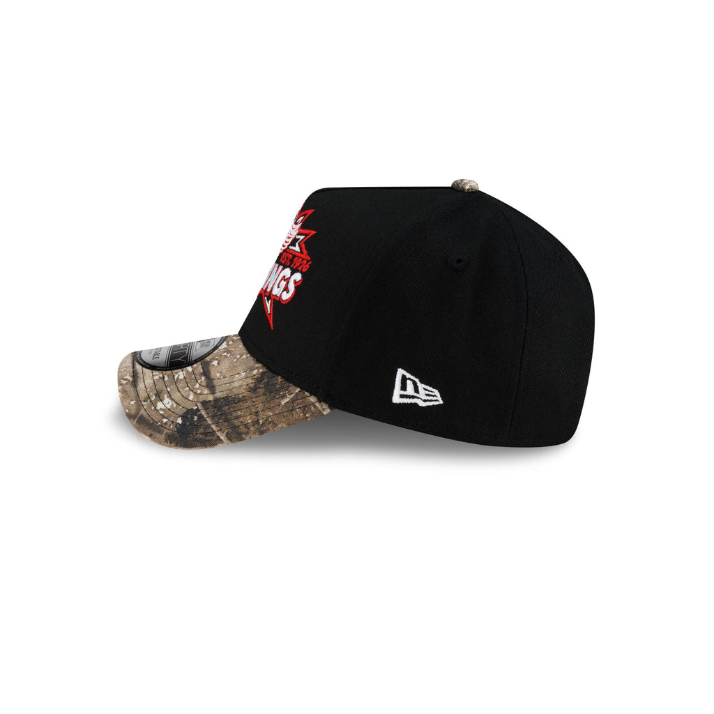 Detroit Red Wings Top Shelf Black Camo 9FORTY A-Frame Snapback Hat