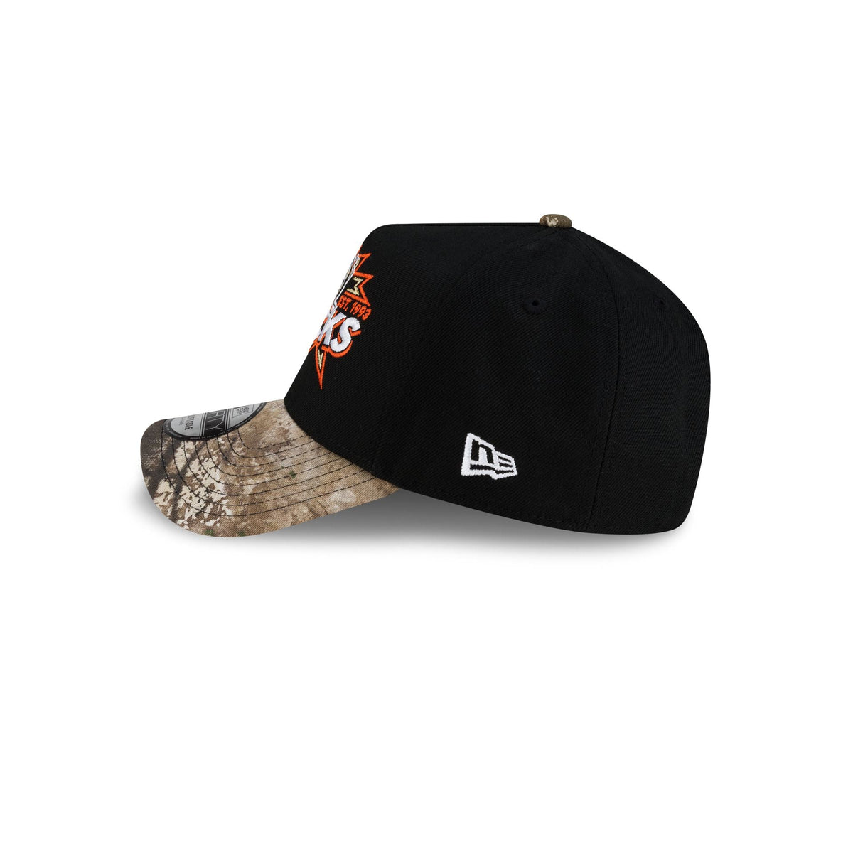 Anaheim Ducks Top Shelf Black Camo 9FORTY A-Frame Snapback Hat