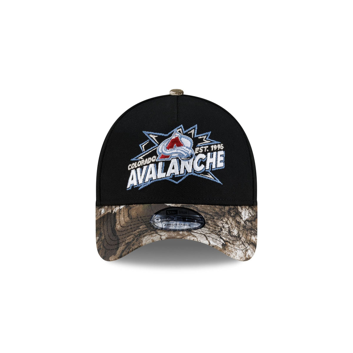 Colorado Avalanche Top Shelf Black Camo 9FORTY A-Frame Snapback Hat