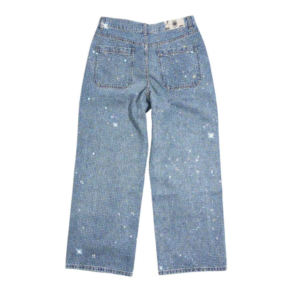 Birth Of Royal Child Graffiti Diamond Denim Jeans