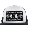 Chrome Hearts CH Hollywood Trucker Hat Black/White