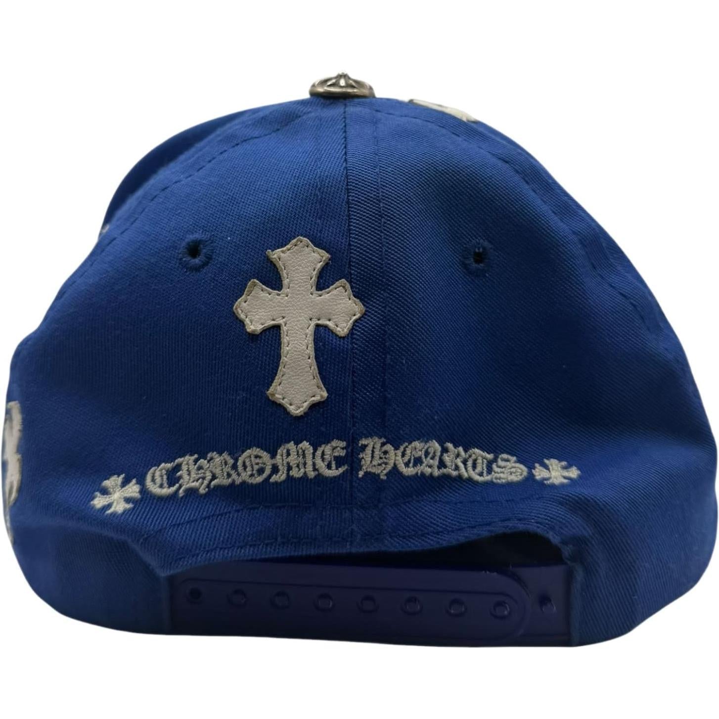 Chrome Hearts Cross Patch Baseball Hat Blue