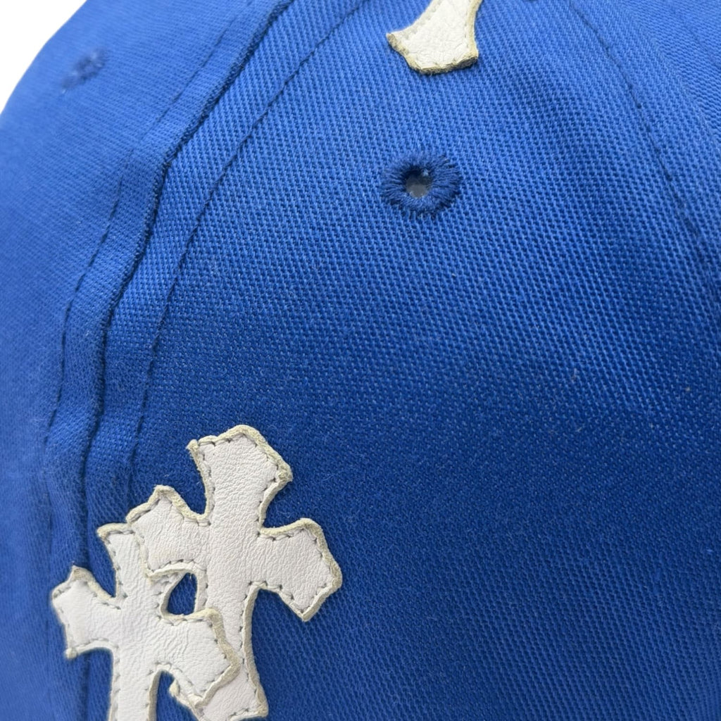 Chrome Hearts Cross Patch Baseball Hat Blue