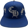 Chrome Hearts Cross Patch Baseball Hat Blue