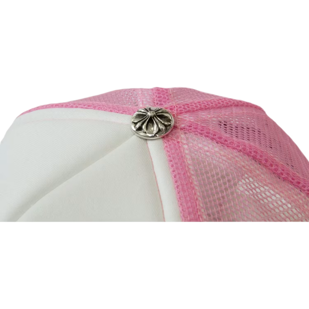 Chrome Hearts Horseshoe Trucker Hat Pink/White