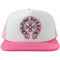 Chrome Hearts Horseshoe Trucker Hat Pink/White