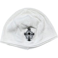 Chrome Hearts Vintage Floral Cross Thermal Beanie White