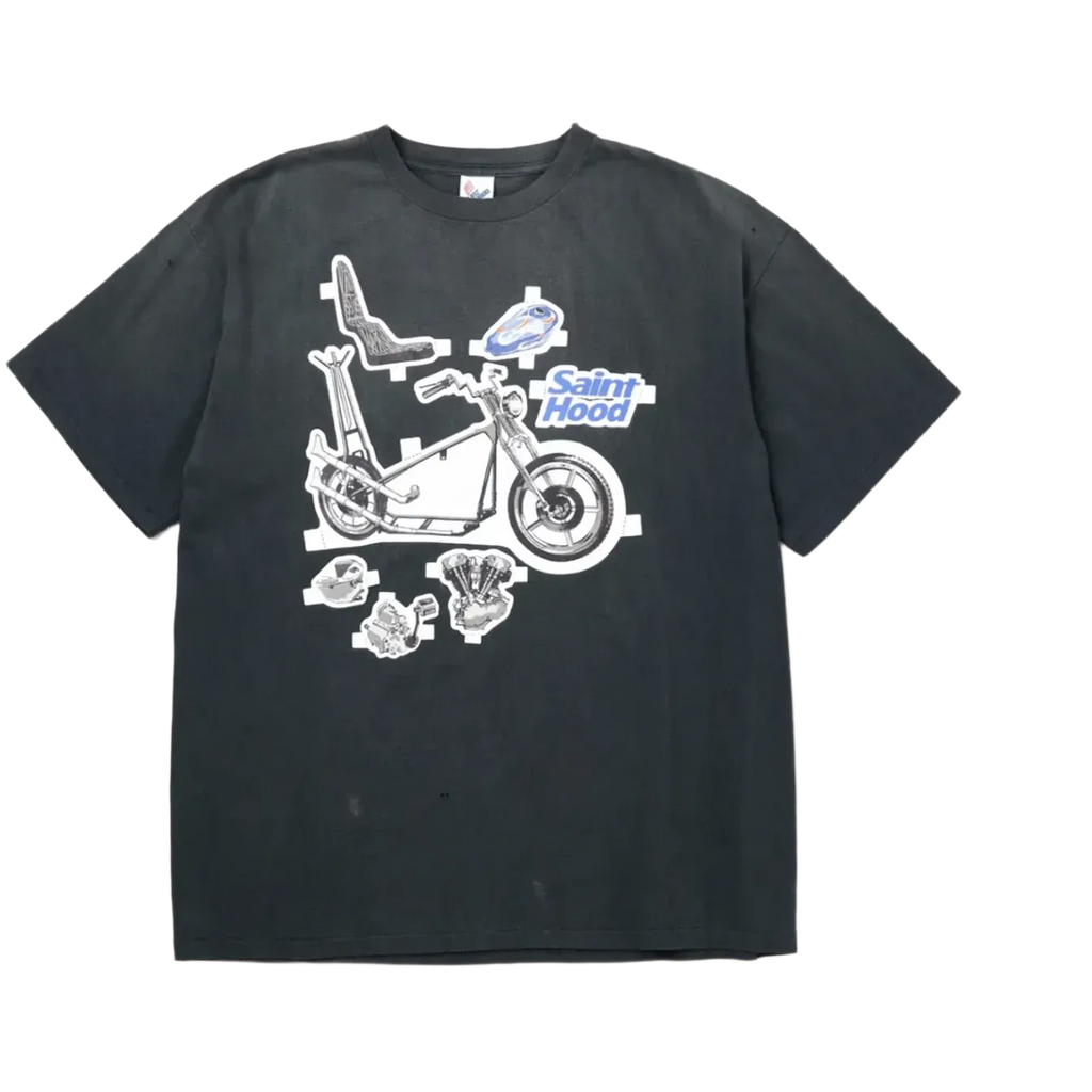 Saint Michael Neighborhood Bike T-Shirt Black