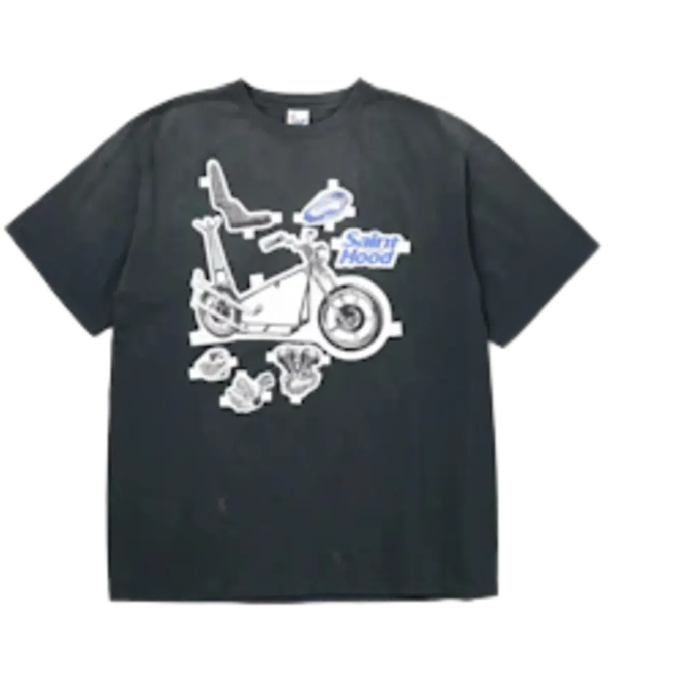 Saint Michael Neighborhood Bike T-Shirt Black