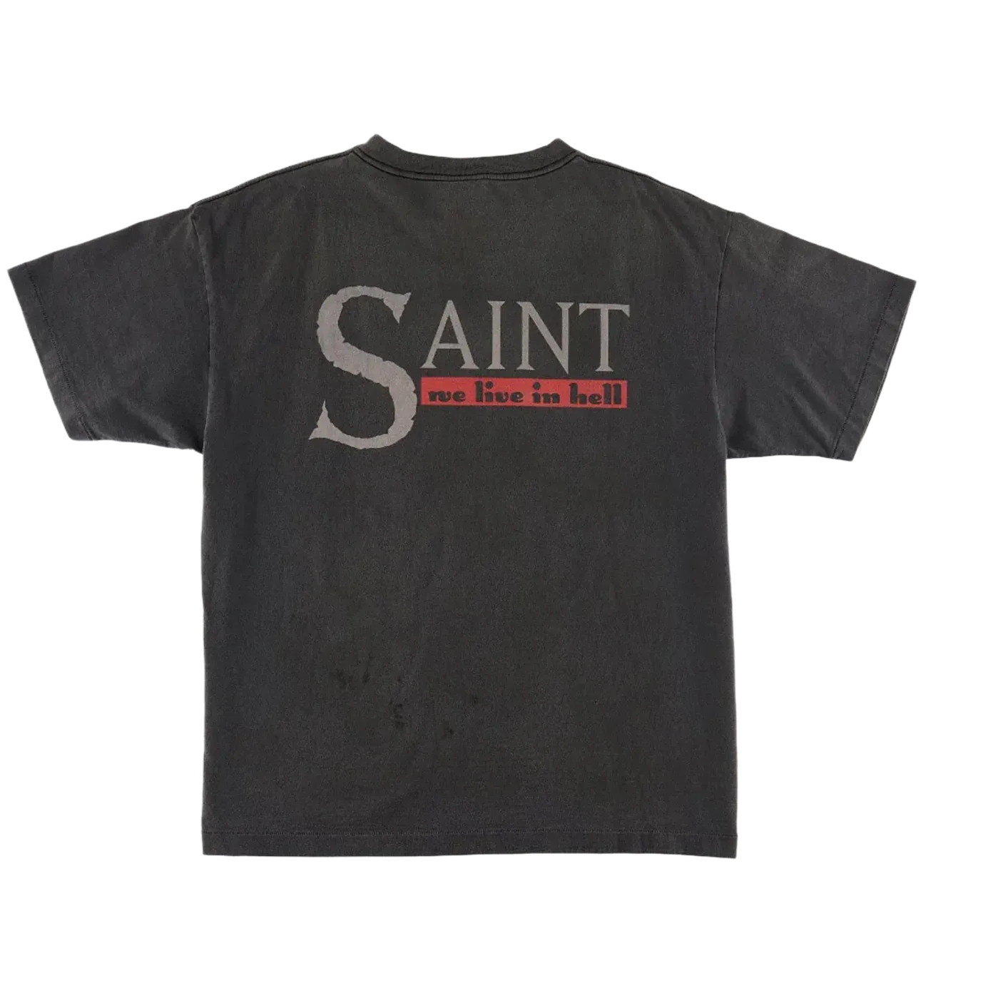 Saint Michael We Live Hell T-Shirt Vintage Black