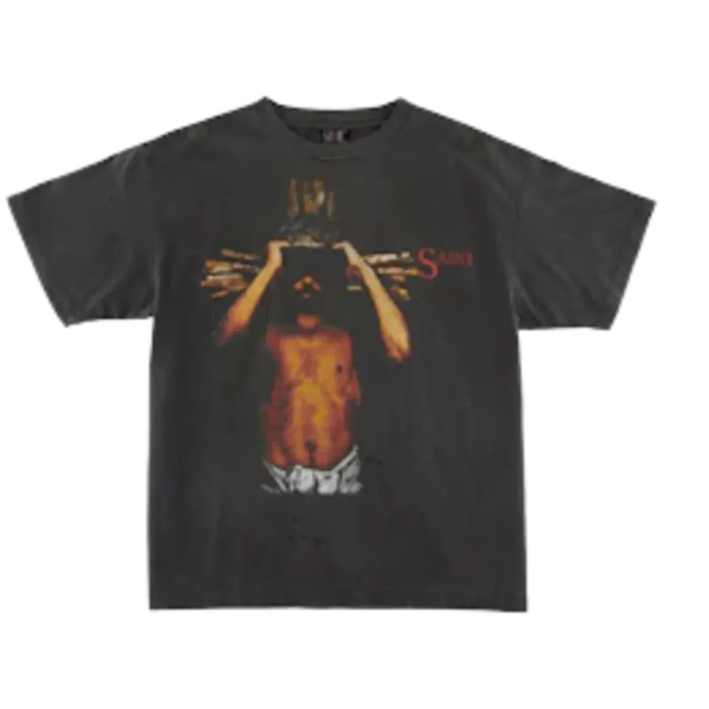 Saint Michael We Live Hell T-Shirt Vintage Black