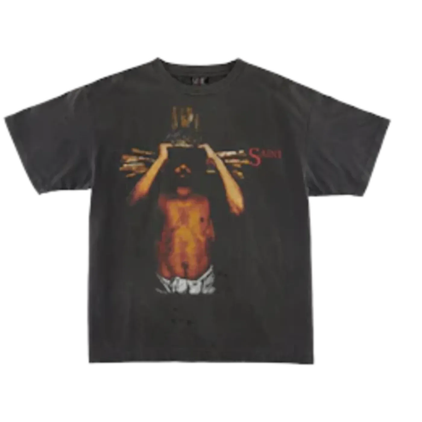 Saint Michael We Live Hell T-Shirt Vintage Black