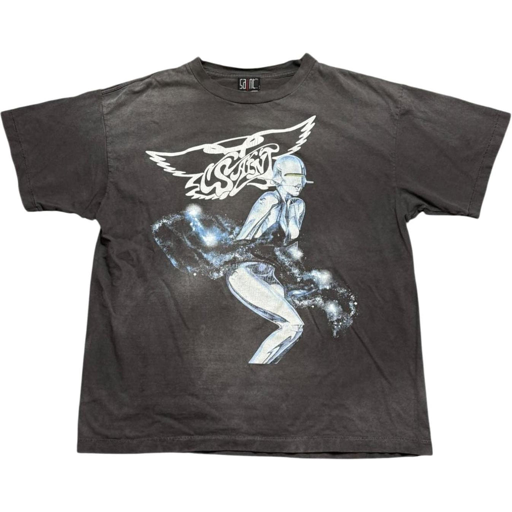 Saint Michael x Hajime Sorayama T-Shirt Faded Black
