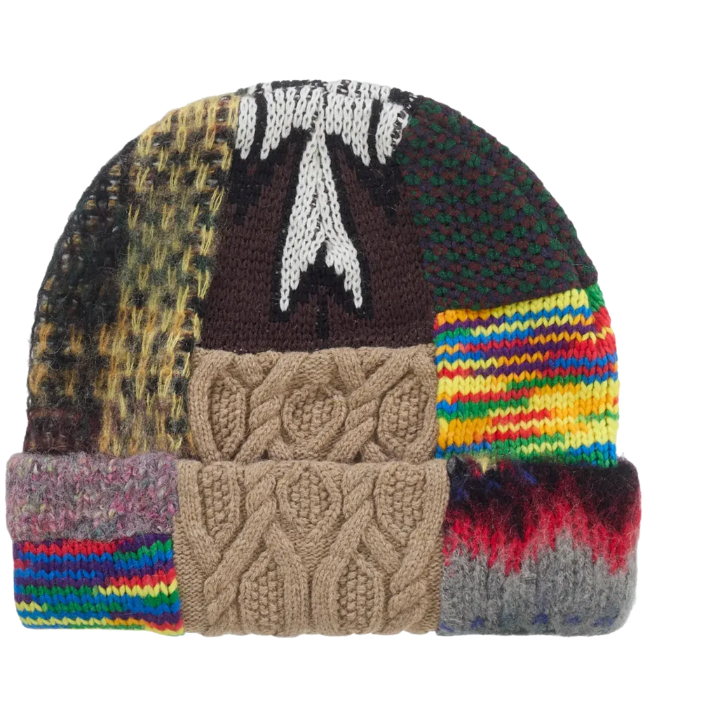 Supreme Patchwork Beanie Brown