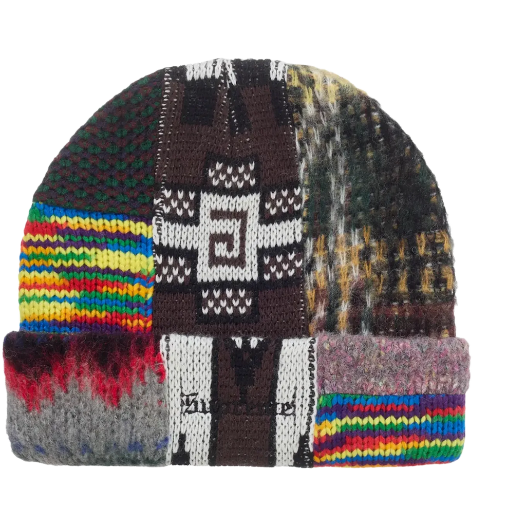 Supreme Patchwork Beanie Brown