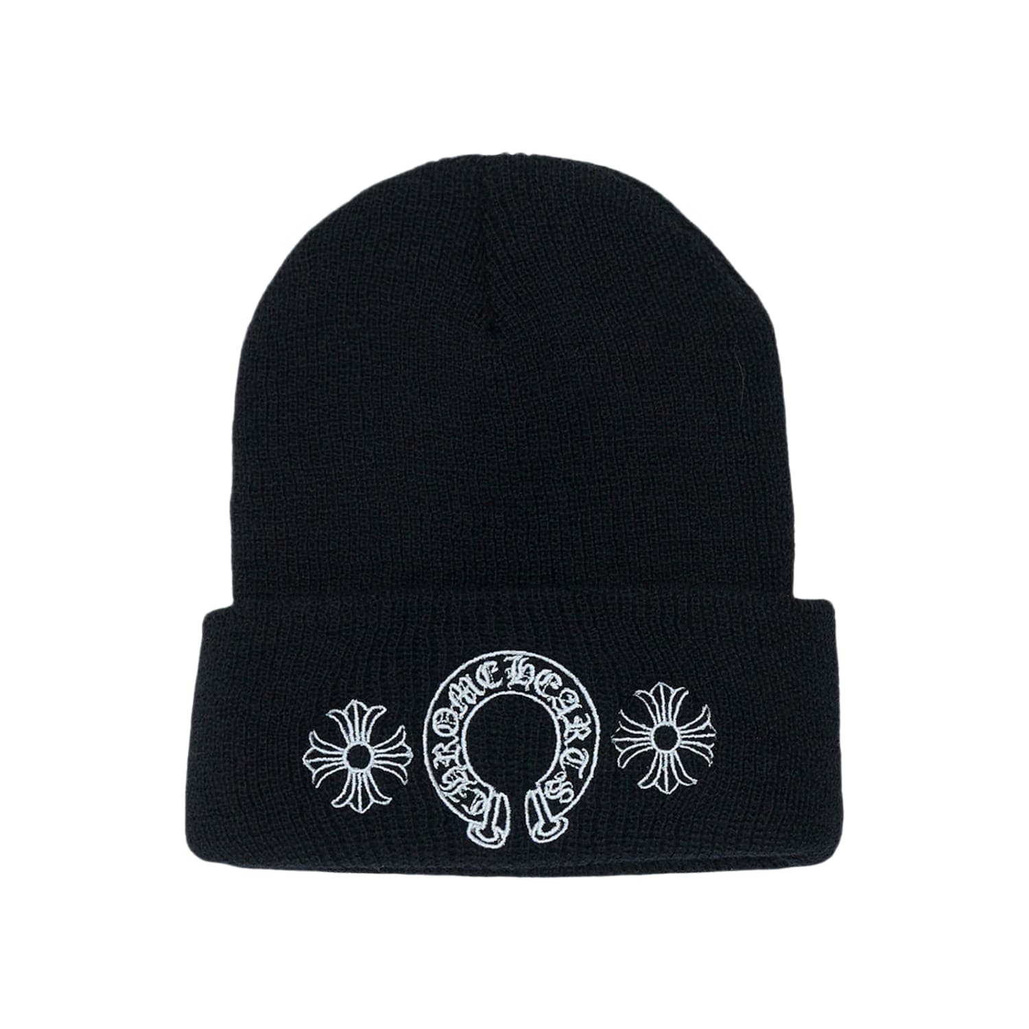 Chrome Hearts Horse Shoe Wool Beanie Black