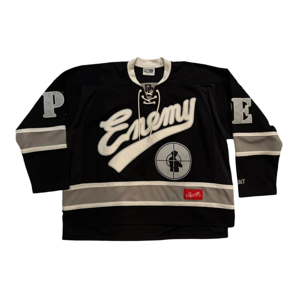 Saint Michael x Public Enemy Hockey Jersey Black