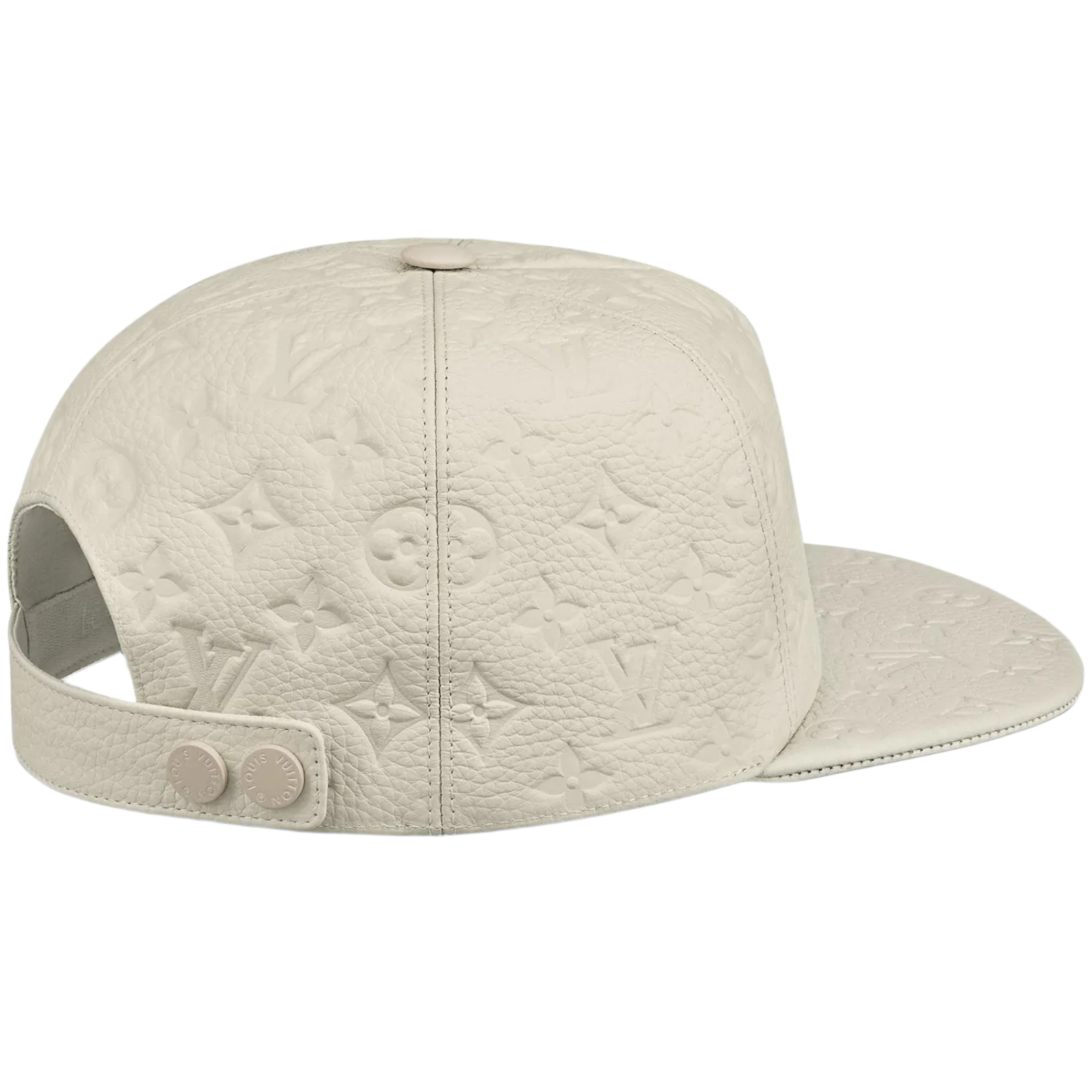 Louis Vuitton 1.0 Cap Embossed Monogram Leather White